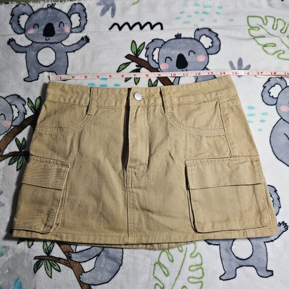 SHEIN ICON Flap Pocket Side Cargo Denim Skirt - Picture 5 of 8